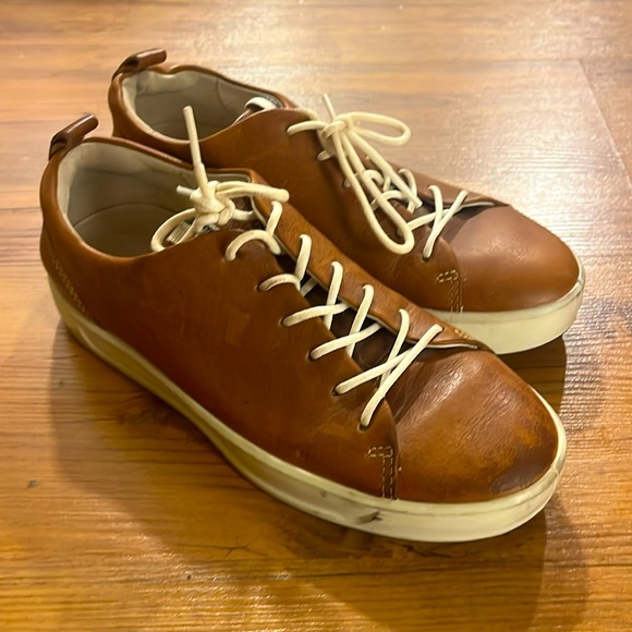 Ecco brown leather sneakers - Picture 1 of 6